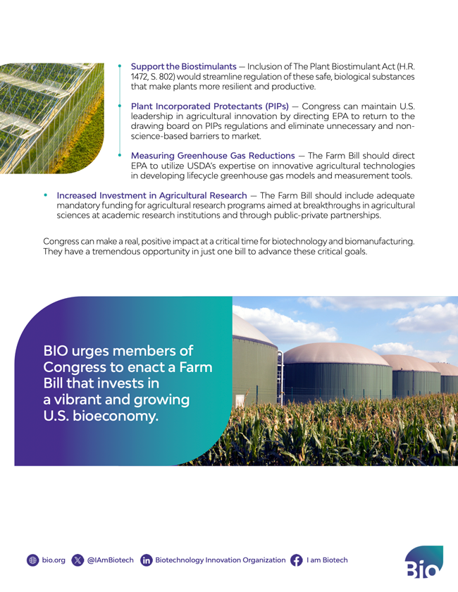 Powering the Bioeconomy and the Rural Economy with the Farm Bill