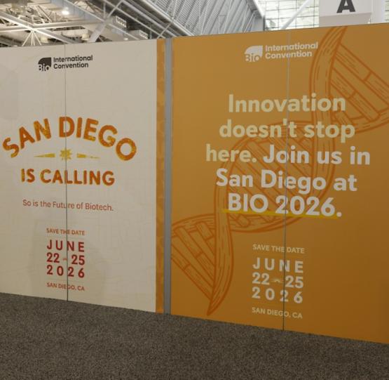 BIO 2026 San Diego signage