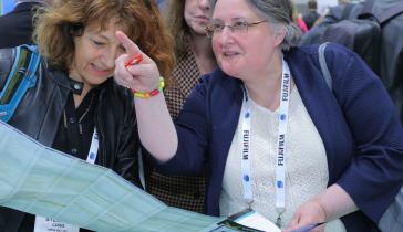 First-timer attendee and map